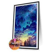 Charger l'image dans la galerie, Ciel - diamant rond complet - 45x85cm