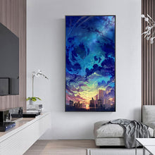 Charger l'image dans la galerie, Ciel - diamant rond complet - 45x85cm