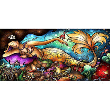 Charger l'image dans la galerie, Mer - femme de chambre - diamant rond complet - 100x50cm