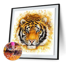 Charger l'image dans la galerie, Tiger animal - diamant rond complet - 30x30cm