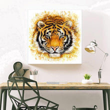 Charger l'image dans la galerie, Tiger animal - diamant rond complet - 30x30cm