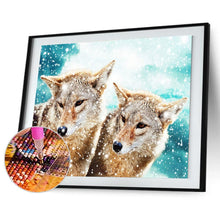 Charger l'image dans la galerie, Loup pour - diamant rond complet - 40x30cm