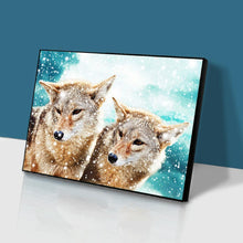 Charger l'image dans la galerie, Loup pour - diamant rond complet - 40x30cm