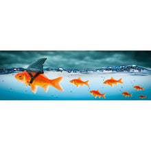 Charger l'image dans la galerie, Poisson - diamant rond complet - 80x30cm