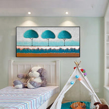 Charger l'image dans la galerie, Trois arbres - diamant rond complet - 100x50cm