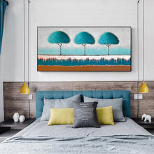 Charger l'image dans la galerie, Trois arbres - diamant rond complet - 100x50cm