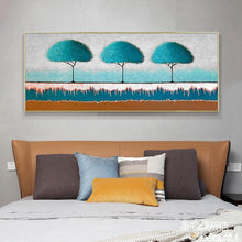 Charger l'image dans la galerie, Trois arbres - diamant rond complet - 100x50cm