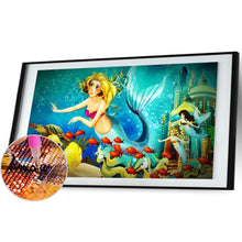 Charger l'image dans la galerie, Sirène - diamant rond complet - 100x50cm