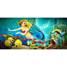 Charger l'image dans la galerie, Sirène - diamant rond complet - 100x50cm