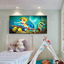 Charger l'image dans la galerie, Sirène - diamant rond complet - 100x50cm