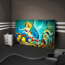 Charger l'image dans la galerie, Sirène - diamant rond complet - 100x50cm