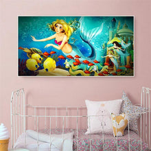 Charger l'image dans la galerie, Sirène - diamant rond complet - 100x50cm