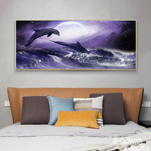 Charger l'image dans la galerie, Dolphin - diamant rond complet - 100x50cm
