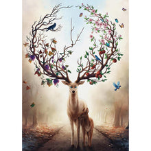 Charger l'image dans la galerie, Cerf - diamant rond complet - 45x85cm