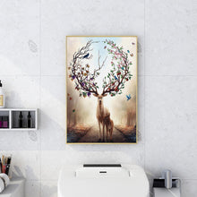 Charger l'image dans la galerie, Cerf - diamant rond complet - 45x85cm