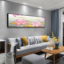 Charger l'image dans la galerie, Fleur de lotus - diamant rond complet - 80x30cm