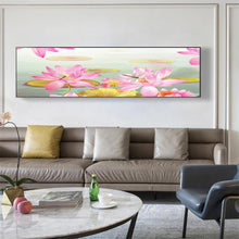 Charger l'image dans la galerie, Fleur de lotus - diamant rond complet - 80x30cm