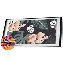 Charger l'image dans la galerie, Poisson - diamant rond complet - 80x30cm