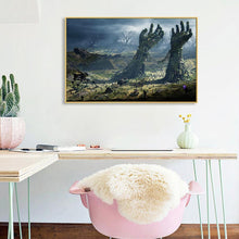 Charger l'image dans la galerie, Mains - diamant rond complet - 40x30cm