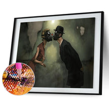 Charger l'image dans la galerie, Kiss love - diamant rond complet - 40x30cm