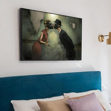 Charger l'image dans la galerie, Kiss love - diamant rond complet - 40x30cm