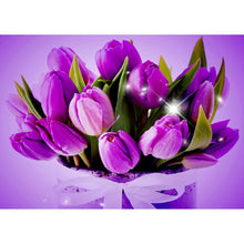 Charger l'image dans la galerie, Chambre de fleurs - diamant rond complet - 40x30cm