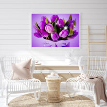Charger l'image dans la galerie, Chambre de fleurs - diamant rond complet - 40x30cm