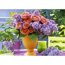 Charger l'image dans la galerie, Chambre de fleurs - diamant rond complet - 40x30cm