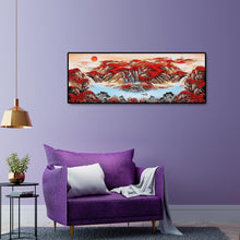 Charger l'image dans la galerie, Paysage de montagne - diamant rond complet - 80x30cm