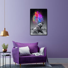 Charger l'image dans la galerie, Éléphant - diamant rond complet - 40x60cm