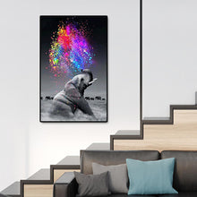 Charger l'image dans la galerie, Éléphant - diamant rond complet - 40x60cm