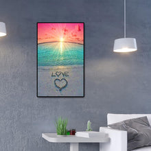 Charger l'image dans la galerie, Love by the sea - diamant rond complet - 40x60cm