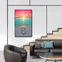 Charger l'image dans la galerie, Love by the sea - diamant rond complet - 40x60cm