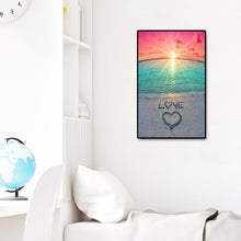 Charger l'image dans la galerie, Love by the sea - diamant rond complet - 40x60cm