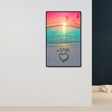 Charger l'image dans la galerie, Love by the sea - diamant rond complet - 40x60cm