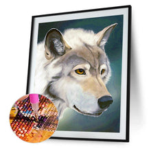 Charger l'image dans la galerie, Loup - diamant rond complet - 30x40cm