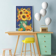 Charger l'image dans la galerie, Tournesol - diamant rond complet - 30x40cm