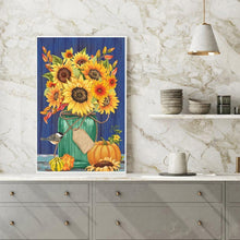 Charger l'image dans la galerie, Tournesol - diamant rond complet - 30x40cm