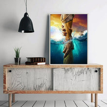 Charger l'image dans la galerie, Main d’aide - diamant rond complet - 30x40cm