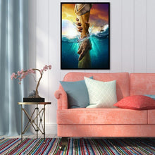 Charger l'image dans la galerie, Main d’aide - diamant rond complet - 30x40cm