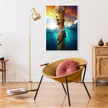 Charger l'image dans la galerie, Main d’aide - diamant rond complet - 30x40cm