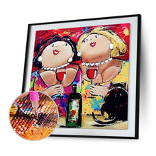 Charger l'image dans la galerie, Femmes - diamant rond complet - 30x30cm