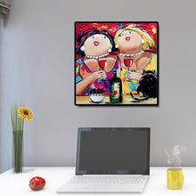 Charger l'image dans la galerie, Femmes - diamant rond complet - 30x30cm