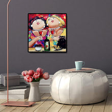 Charger l'image dans la galerie, Femmes - diamant rond complet - 30x30cm