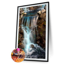 Charger l'image dans la galerie, Chute d’eau - diamant rond complet - 45x85cm