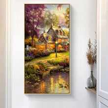 Charger l'image dans la galerie, Paysage de bois - diamant rond complet - 45x85cm