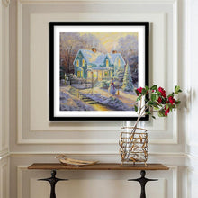 Charger l'image dans la galerie, Scène de neige - diamant rond complet - 30x30cm