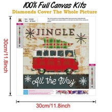 Charger l'image dans la galerie, Noël - diamant rond complet - 30x30cm