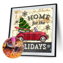 Charger l'image dans la galerie, Noël - diamant rond complet - 30x30cm