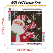 Charger l'image dans la galerie, Noël - diamant rond complet - 30x30cm